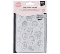 Vaessen Creative Embossing Folder Mushrooms 5.75 x 4.21 inches - Embossing Folder for Card Making, Scrapbooking, Journaling - Reusable - Precise Results - for Embossing and Die-Cutting Machines