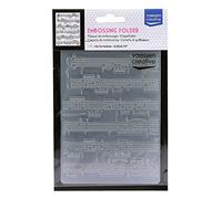Vaessen Creative Embossing Folder, Musical Score 5,7x4,25x0,19 inches, 1 Unit, for Birthday, Birth, Christmas Cards and Paper Crafts