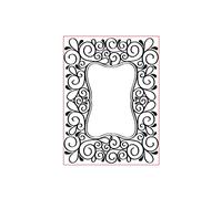 Vaessen Creative Embossing Folder Ornate Frame 5.75 x 4.21 inches - Embossing Folder for Card Making, Scrapbooking, Journaling - Reusable - Precise Results - for Embossing and Die-Cutting Machines