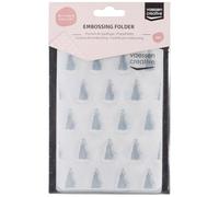 Vaessen Creative Embossing Folder Pine Trees 5.75 x 4.21 inches - Embossing Folder for Card Making, Scrapbooking, Journaling - Reusable - Precise Results - for Embossing and Die-Cutting Machines