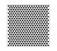 Vaessen Creative Embossing Folder, Small Hearts, for Adding Texture and Dimension to Papercraft Projects, 15 x 15 cm, MV-PS-168
