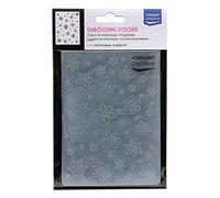 Vaessen Creative Embossing Folder, Snowflake 5,7x4,25x0,19 inches, 1 Unit, for Christmas Cards, Holiday Decoration and Paper Crafts
