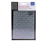 Vaessen Creative Embossing Folder, Stone 5,7x4,25x0,19 inches, 1 Unit, for Birthday Cards, Scrapbook Embellishments, Home Decor Projects and Paper Crafts