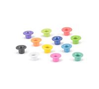 Vaessen Creative Eyelets kit 12 x300 briljant, Metal, Multi-Colour, 10x10x1.2 cm