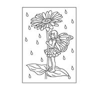 Vaessen Creative Fairy Flowers 5.75 x 4.21 inches Folder for Card Making, Scrapbooking, Journaling-Reusable-Precise Results-for Embossing and Die-Cutting Machines, 17 x 8.4 x 0.5 cm