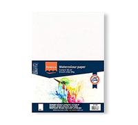 Vaessen Creative Florence Hot Pressed Watercolour Paper A3, White, 300 GSM, Smooth Surface, Artist Grade Quality, 25 Sheets for Painting, Hand Lettering, Art Projects