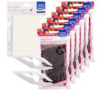 Vaessen Creative Fuse Beads Kit 6600 Black Pieces - Maxi Pack with Ironing Paper and Tweezers for Arts and Crafts, DIY Creations, Jewellery, Keychains, and Decorations, Divers