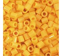 Vaessen Creative Fuse Beads, Yellow Ochre, Set of 1100 Pieces for DIY Crafts with Kids, Making Jewelry, Homemade Decorations and Other Crafty Ideas, 5mm