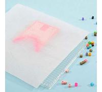 Vaessen Creative Fuse Ironing Paper for Pixel Picture Art, 5 Sheets, 7 x 7.8 inches or 18 x 20 cm, Sheer White, Protects Plastic Beads and Pegboards from Heat, inapplicable, Standard Size