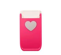 Vaessen Creative Heavy Duty Craft Punch - Heart - 2,5 x 2,5 cm Hole Punch - Cutter for Shrink Paper, Card Making, and Crafting, Pink