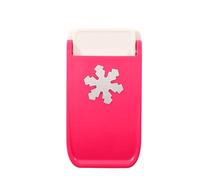 Vaessen Creative Heavy Duty Craft Punch - Snowflake - Ø 2,5 cm Hole Punch - Cutter for Shrink Paper, Card Making, and Crafting, Pink