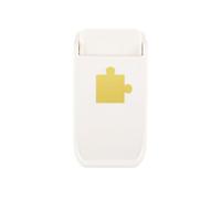 Vaessen Creative Heavy Duty Punch Puzzle Ø 1" (Ø 2.5 cm) -Hole Cutter for Thick Materials, Shrink Paper, Card Making, Scrapbooking and Crafting, White, ø2,5cm