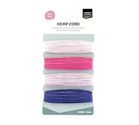 Vaessen Creative Hemp Cord Purple/Pink Assortment 4x10m, 16.3x7.9x1 cm