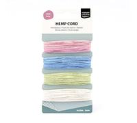 Vaessen Creative Hemp Cord Spring Assortment 4x10m, Multi-Colour, 16.3x7.9x1 cm