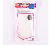 Vaessen Creative Iron-On Beads, Translucent White, Pack of 1100 for Children's, DIY Design, Jewellery, Decoration, Embellishments and Other Craft Ideas, Standard Size