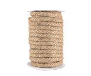 Vaessen Creative Jute Twine 10 mm x 10 m - Natural Garden String - Brown Rope for Gardening, Climbing Plants, Crafts, Wedding Decorations and Gift Wrapping