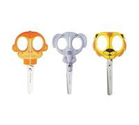 Vaessen Creative Kids Scissors Set-Monkey, Elephant, Lion-3 Pieces of 5"-with Safe Rounded Tips-for Left-and Right-Handed Users-School Supplies for Art & Craft, Multiple Colours, 12,7 cm