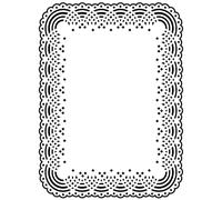 Vaessen Creative Lace Doily 5.75 x 4.21 inches Folder for Card Making, Scrapbooking, Journaling-Reusable-Precise Results-for Embossing and Die-Cutting Machines, 17 x 8.4 x 0.5 cm