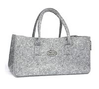 Vaessen Creative Large Grey Felt Bag and Craft Storage Basket, 50x25x25cm