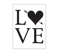 Vaessen Creative Love 5.75 x 4.21 inches Folder for Card Making, Scrapbooking, Journaling-Reusable-Precise Results-for Embossing and Die-Cutting Machines, 17 x 8.4 x 0.5 cm