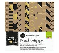 Vaessen Creative Love it Collection, Paper Pad 12x12", 24 Sheets