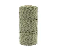 Vaessen Creative Macrame Yarn Olive Green, 3 mm x 100 m, 100% Cotton, Available in Colours, DIY, Crafts of Decoration Basket, Wall Hanging, Lantern, Dream Catcher, 3mm x 100m