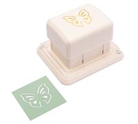 Vaessen Creative Magnetic Paper Punch - 3D Pop-Up Butterfly - 3,8 x 4,6 cm - Circle Cutter for Crafting and Card Making