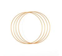 Vaessen Creative Metal Crafts, Gold, Ø 25 cm or 9.8 Inches, 3 mm Thick, Dream Catcher Hoop, Wreath Ring for Macrame Wall Hanging, Crochet, Boho Décor, Wedding Decorations, 25, 11015-001