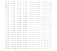 Vaessen Creative Metal Wires 2:1 White & Silver-8 Pcs of 16 mm Easy Binding Machine-for Bookbinding Notebooks, Documents, Planners, Journals and Albums, Various, 30,5 cm x 16 mm