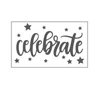 Vaessen Creative Mini Embossing Folder, Celebrate, for Adding Texture and Dimension to Scrapbook Pages, Cards and Other Papercraft Projects, 3 x 5 inches
