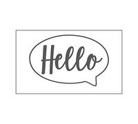 Vaessen Creative Mini Embossing Folder, Hello, for Adding Texture and Dimension to Scrapbook Pages, Cards and Other Papercraft Projects