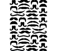 Vaessen Creative Mustaches 5.75 x 4.21 inches Folder for Card Making, Scrapbooking, Journaling-Reusable-Precise Results-for Embossing and Die-Cutting Machines, 17 x 8.4 x 0.5 cm