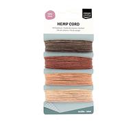 Vaessen Creative Nature Assortment Cord, Hemp, Multi-Colour, 4 x 10 m