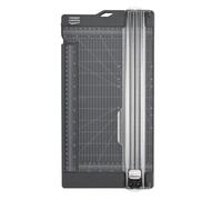 Vaessen Creative Cutter and Scoring Board-15 x 30,5 cm / 6 x 12 inches-with Extendable Ruler-Paper Trimmer and Scoreboard for Card Making, Envelopes, Crafting and Scrapbooking-Anthracite, 15 x 30,5 cm