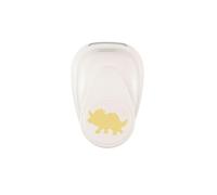 Vaessen Creative Paper Punch-Triceratops Dinosaur of 0.9 x 0.7 (2.3 x 1.8 cm) -Arts Supplies for Scrapbooking, Crafting, Card Making and Papercrafts, White-Gold, 23 x 18 mm