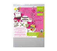Vaessen Creative Printable Shrink Plastic, Transparent, 250 Inkjet Sheets, 21 x 30 cm, Directly Print Custom Designs for Fun Shrinky Arts and Crafts Projects