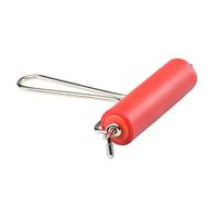 Vaessen Creative Rubber Brayer Roller 4" / 10,2 cm with Metal Handle-for Lino Printing, Diamond Art, Painting, Stamping, Vinyl, Glue Crafting and Scrapbooking, Silver
