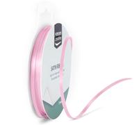 Vaessen Creative Satin Ribbon, 3mm x 10m, Elegant Shine for Card Making, Scrapbooks, Gift Wrapping and Other Craft Projects Light Pink