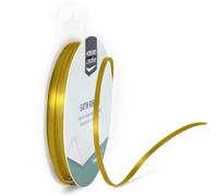 Vaessen Creative Satin Ribbon, 3mm x 10m, Elegant Shine for Card Making, Scrapbooks, Gift Wrapping and Other Craft Projects Gold