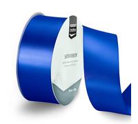Vaessen Creative Satin Ribbon Bright Blue - 65.6 ft x 1.5" - Thin Ribbon for Gift Wrapping and Crafting