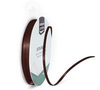 Vaessen Creative Satin Ribbon, Brown, 3mm x 10m Double-Sided Shine for Card Making, Scrapbooks, Gift Wrapping and Other Craft Projects, 301002-0024