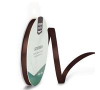 Vaessen Creative Satin Ribbon, Brown, 6mm x 10m, Elegant Shine for Card Making, Scrapbooks, Gift Wrapping and Other Craft Projects, 301002-1024