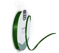 Vaessen Creative Satin Ribbon, Dark Green, 3mm x 10m, Elegant Shine for Card Making, Scrapbooks, Gift Wrapping and Other Craft Projects, 301002-0019