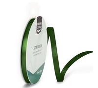 Vaessen Creative Satin Ribbon, Dark Green, 6mm x 10m Double-Sided Shine for Card Making, Scrapbooks, Gift Wrapping and Other Craft Projects, 301002-1019