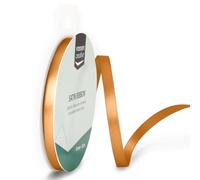 Vaessen Creative Satin Ribbon, Light Brown, 6mm x 10m, Elegant Shine for Card Making, Scrapbooks, Gift Wrapping and Other Craft Projects, 301002-1021