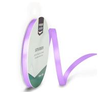 Vaessen Creative Satin Ribbon, Lilac, 6mm x 10m, Elegant Shine for Card Making, Scrapbooks, Gift Wrapping and Other Craft Projects, 6 mm
