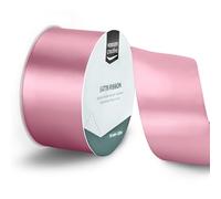 Vaessen Creative Satin Ribbon Old Pink - 65.6 ft x 2" - Thin Ribbon for Gift Wrapping and Crafting, 20m x 50mm