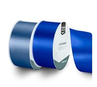 Vaessen Creative Satin Ribbon Set - 2 Colours of 32.8 ft x 2" - Blue - Thin Ribbon for Gift Wrapping and Crafting, 10mx50mm