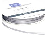 Vaessen Creative Satin Ribbon, Silver, 3mm x 100m Double-Sided Shine for Card Making, Scrapbooks, Gift Wrapping and Other Craft Projects