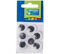 Vaessen Creative Self-Adhesive Wiggle Googly Eyes, Black/White, One Size
